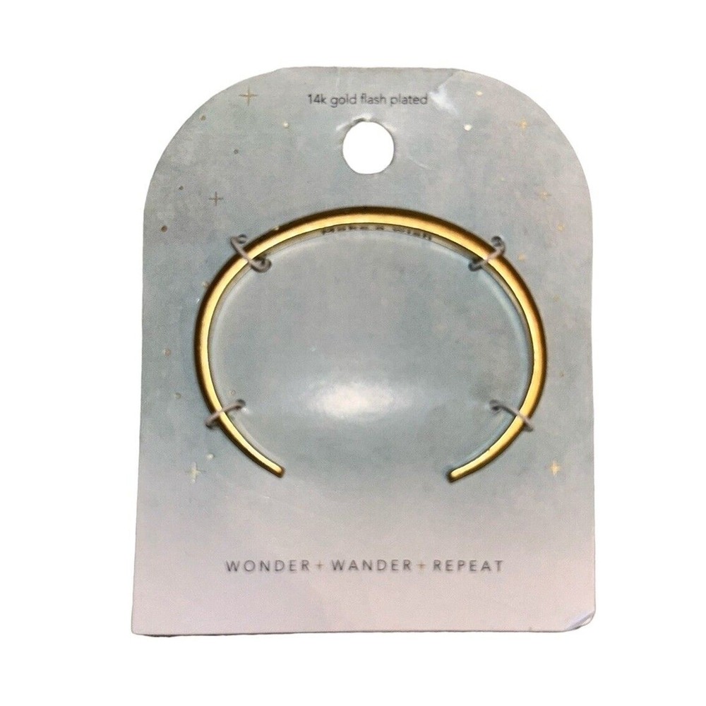 Target bracelet protection grounding energy 14k Gold Plated Wonder Wander Repeat